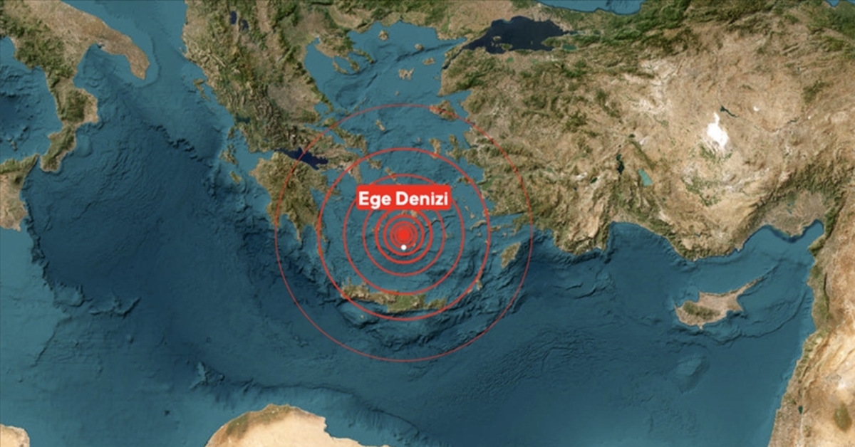 Ege Denizi’nde 4,5 büyüklüğünde deprem